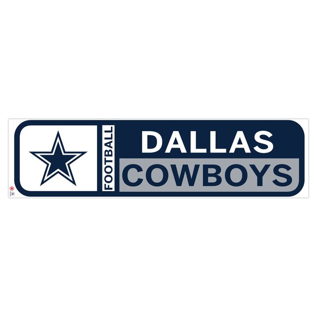 Sticker mural repositionnable avec logo de l'équipe des Cowboys de Dallas 90'' x 23''