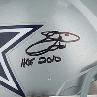 Emmitt Smith Dallas Cowboys Autographed Riddell Speed Authentic Helmet with "HOF 2010" Inscription