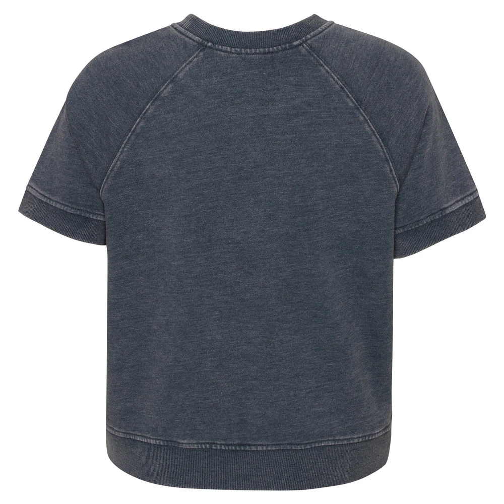 Girls Juniors Charcoal Dallas Cowboys Cheer Squad Raglan T-Shirt