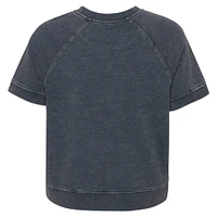 Girls Juniors Charcoal Dallas Cowboys Cheer Squad Raglan T-Shirt