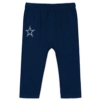 Infant Navy Dallas Cowboys Double Up Long Sleeve Bodysuit and Pants Set