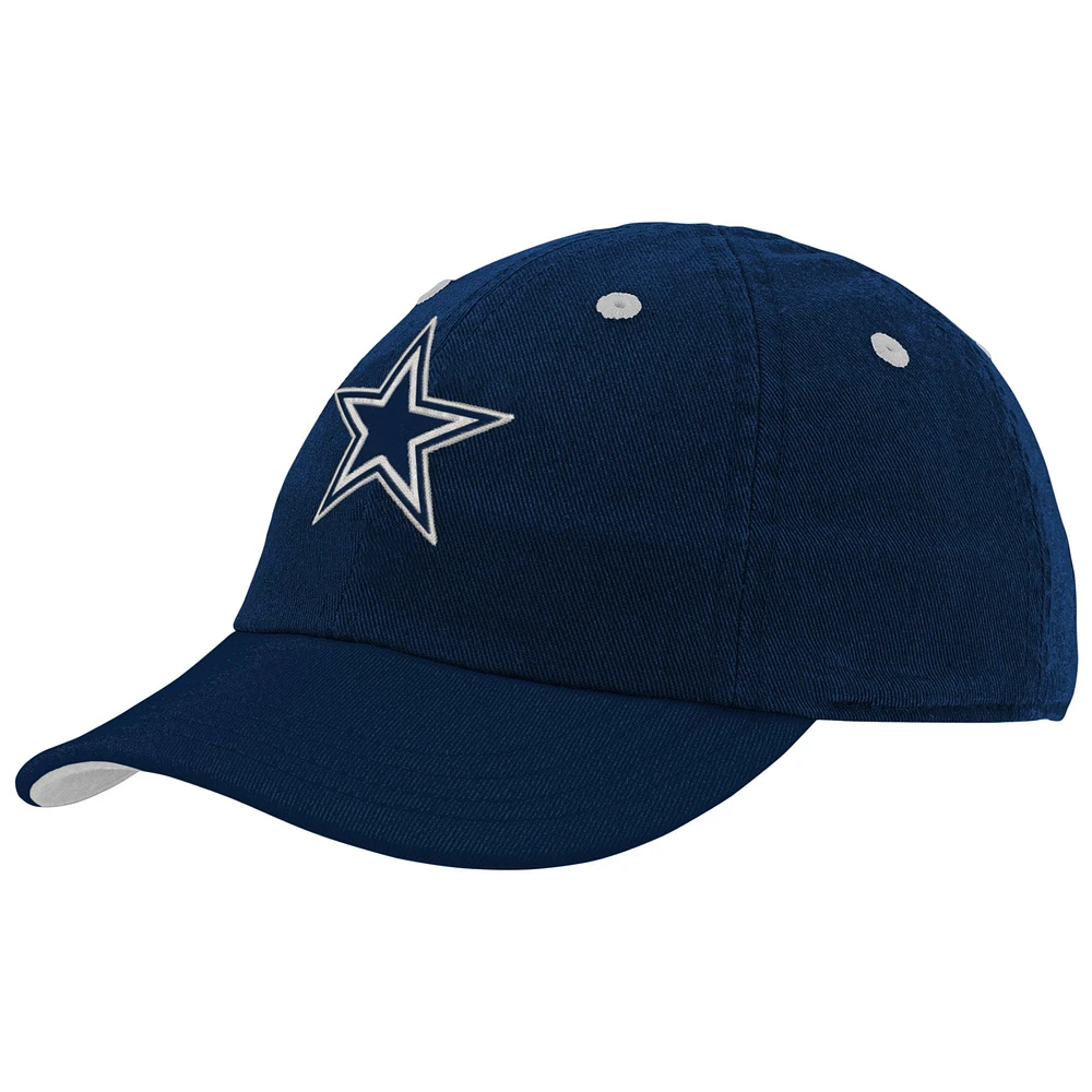 Casquette flex bleu marine Dallas Cowboys Team Slouch pour bébé