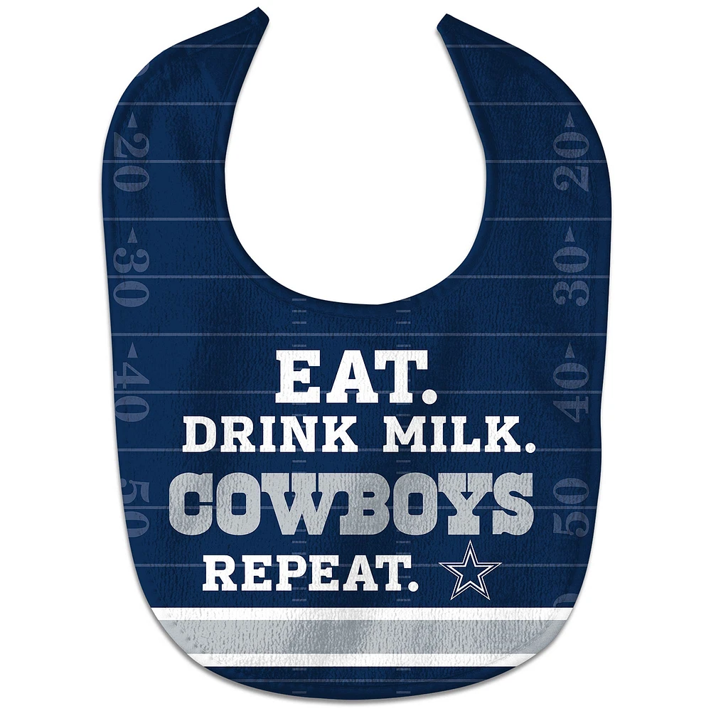 Bébé WinCraft Dallas Cowboys Eat. Boire. Répéter. Dossard All-Pro