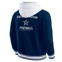 Men's NFL x Darius Rucker Collection by Fanatics  Navy Dallas Cowboys Full-Snap Hoodie Jacket