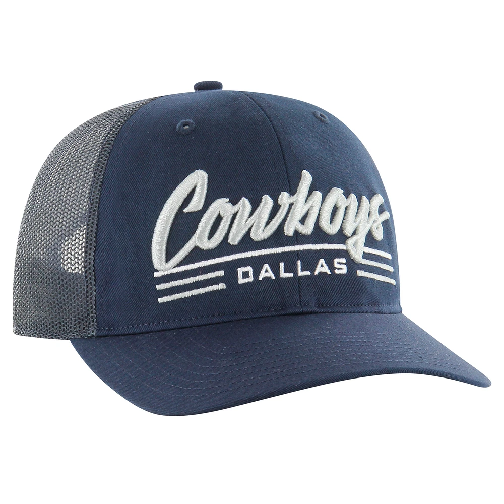Men's '47 Navy Dallas Cowboys Garner Trucker Adjustable Hat