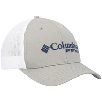 Men's Columbia Gray/White Dallas Cowboys PFG Ball Flex Hat