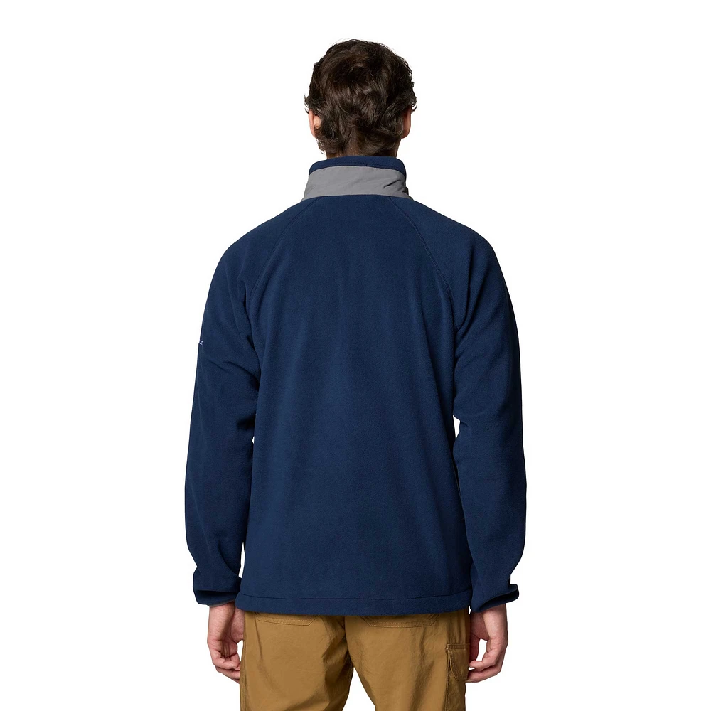 Veste polaire entièrement zippée Flanker IV pour homme Columbia Navy Dallas Cowboys Big & Tall