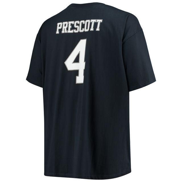 T-shirt avec nom et numéro du joueur des Dallas Cowboys de Dak Prescott pour homme, bleu marine