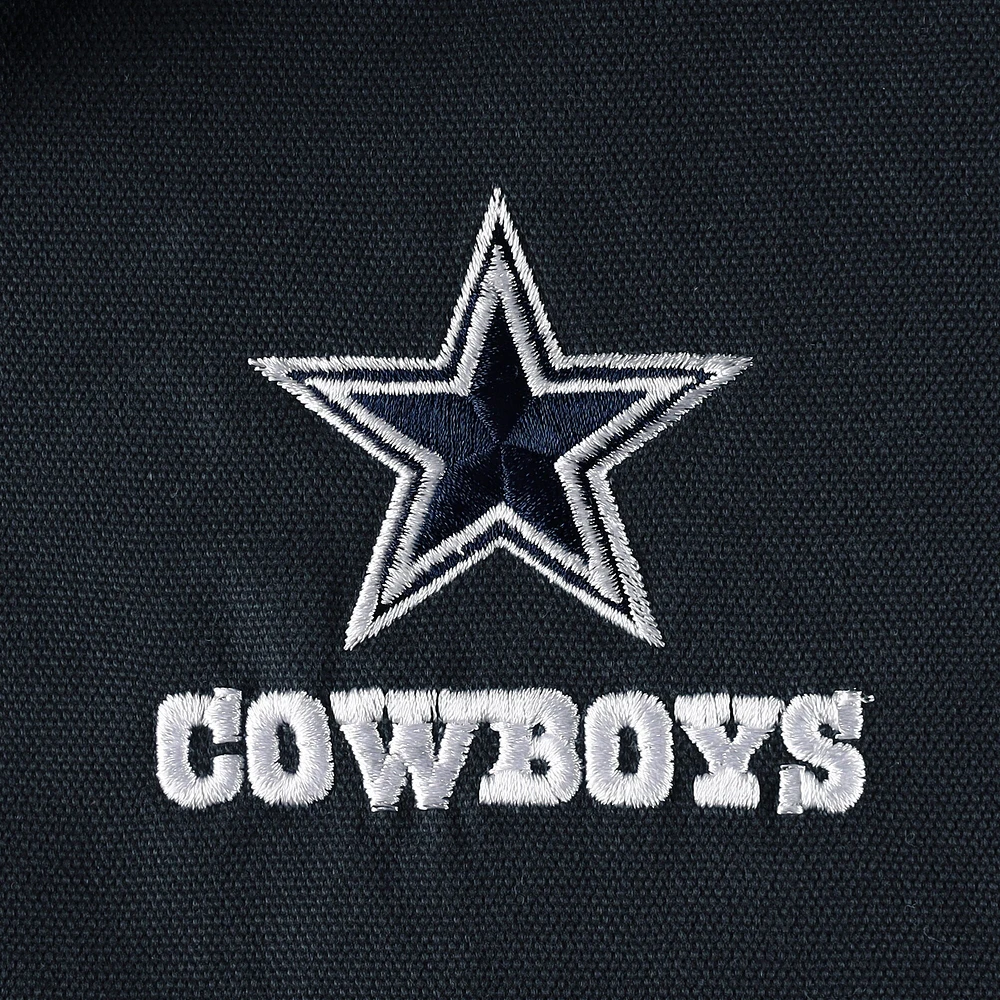 Men's Dunbrooke Charcoal Dallas Cowboys Big & Tall Dakota Canvas Hoodie Full-Zip Jacket