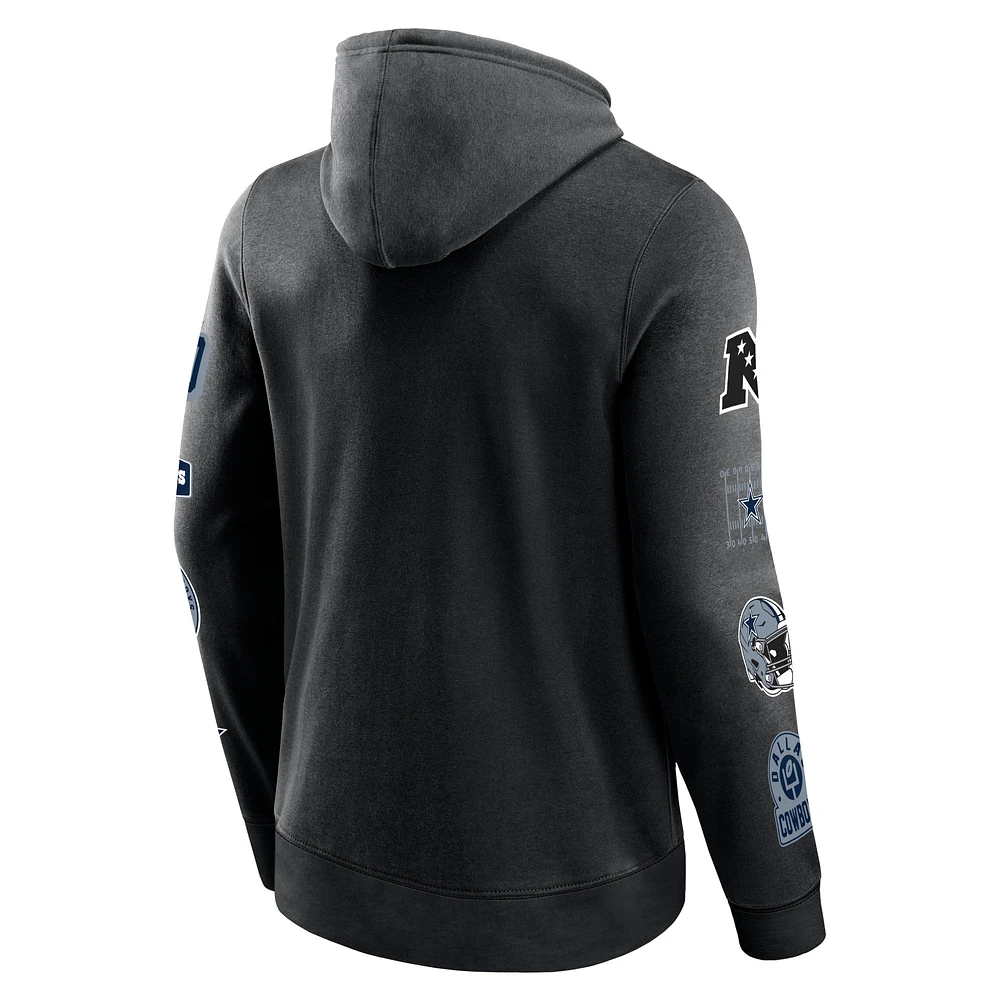 Men's Fanatics  Black Dallas Cowboys Wild Winner Pullover Hoodie