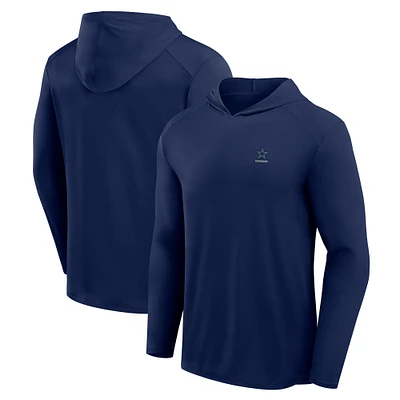 T-shirt à capuche manches longues Fanatics gris Dallas Cowboys Front Office Power Mono pour hommes