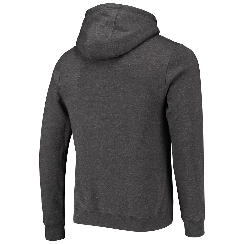 Sweat à capuche ajusté Fanatics Heather Charcoal pour hommes des Dallas Cowboys Victory Arch Team
