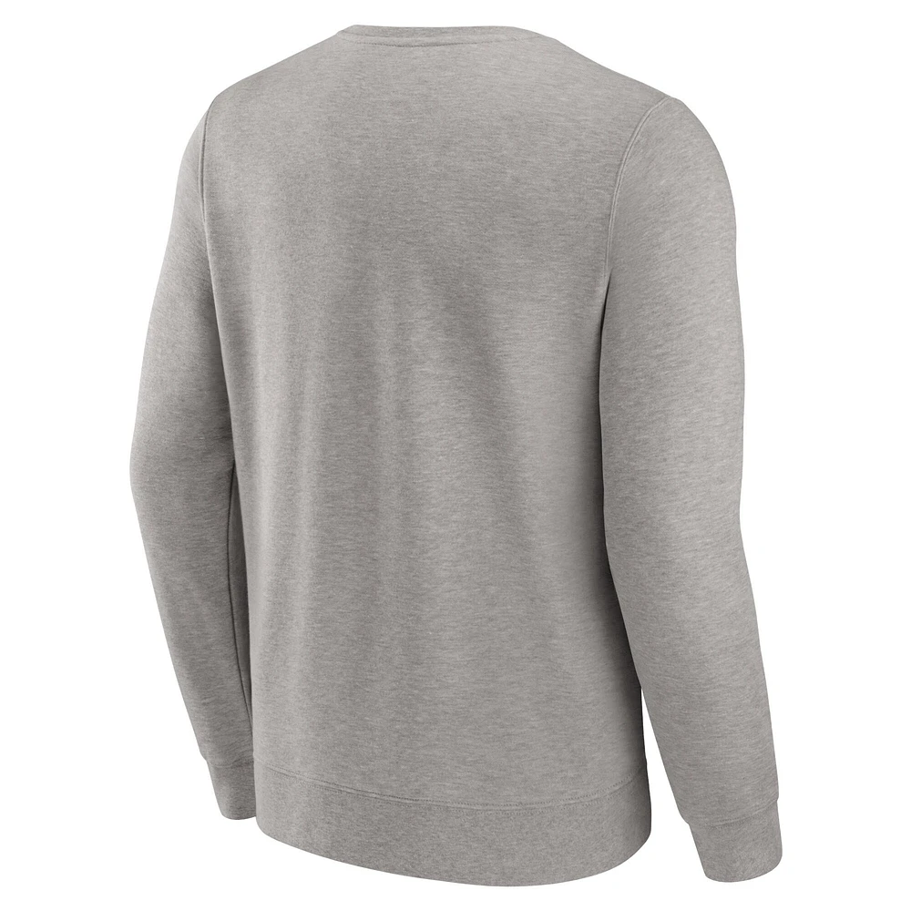 Men's Fanatics Heather Gray Dallas Cowboys Playability Pullover Sweatshirt
