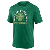 Men's Fanatics  Heather Green Dallas Cowboys St. Patrick's Day Celtic Tri-Blend T-Shirt