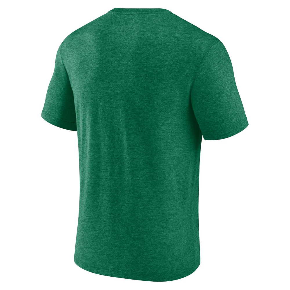 Men's Fanatics  Heather Green Dallas Cowboys St. Patrick's Day Celtic Tri-Blend T-Shirt