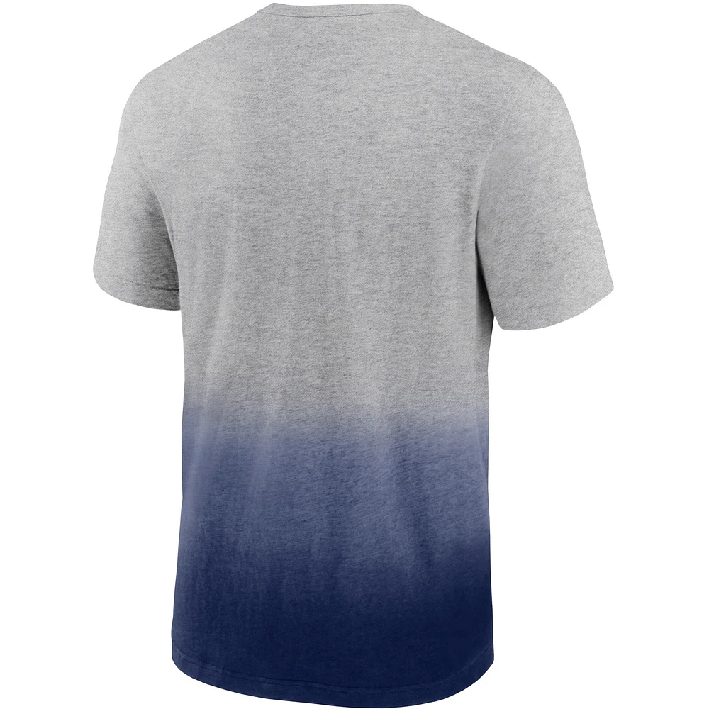 Men's Fanatics Heathered Gray/Navy Dallas Cowboys Team Ombre - T-Shirt