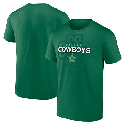 T-shirt Fanatics Kelly Green pour homme des Cowboys de Dallas Celtic Luck