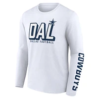 Men's Fanatics Navy/White Dallas Cowboys Two-Pack T-Shirt Combo Set