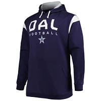 Men's Fanatics Navy Dallas Cowboys Big & Tall Call the Shots Pullover Hoodie