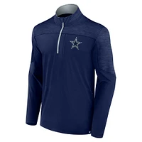 Men's Fanatics Navy Dallas Cowboys Defender Evo Quarter-Zip Jacket