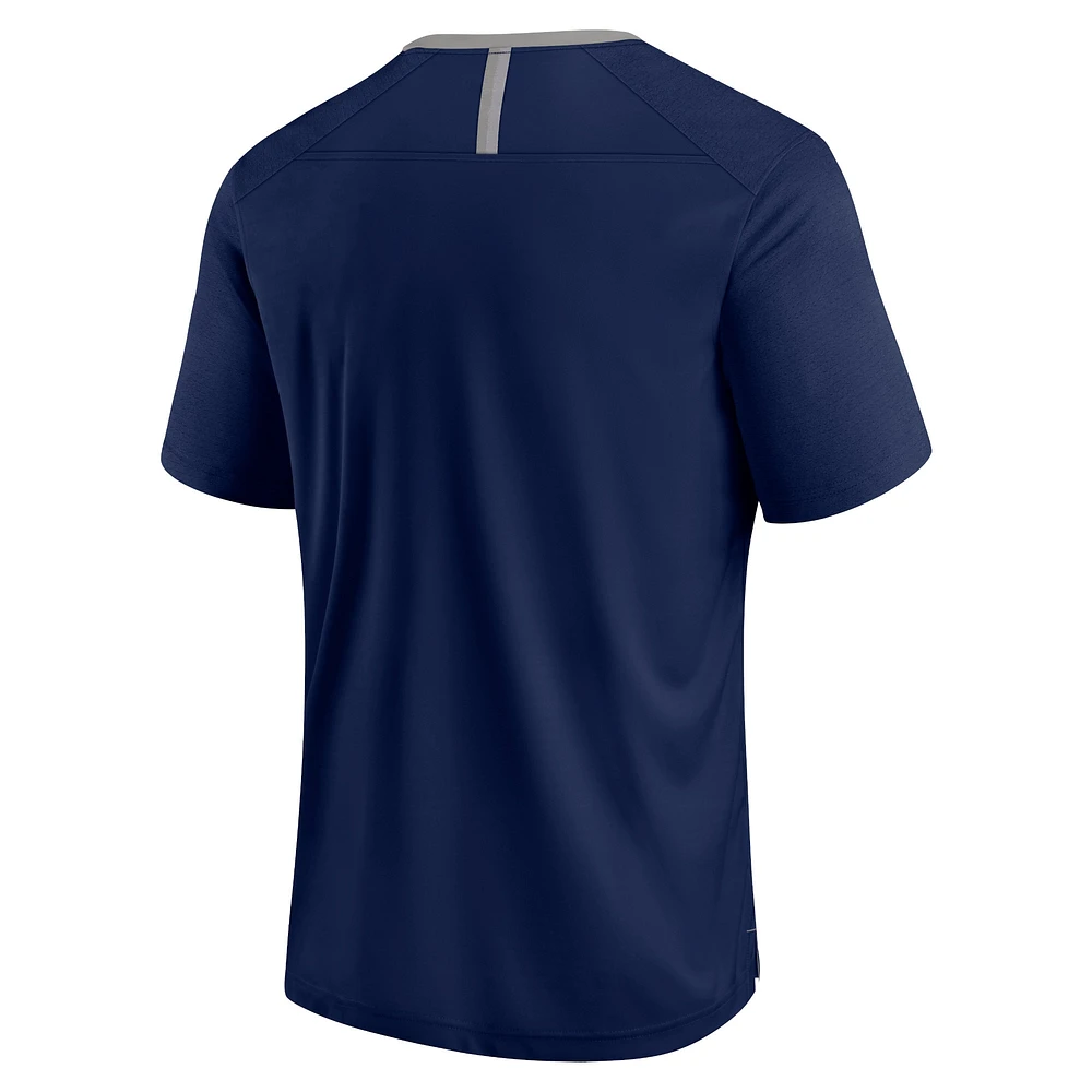 Men's Fanatics Navy Dallas Cowboys Fade Dot Slant T-Shirt