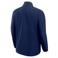 Men's Fanatics Navy Dallas Cowboys Front Office Micro Tonal Full-Zip Jacket