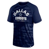 Men's Fanatics Navy Dallas Cowboys Hail Mary Raglan T-Shirt