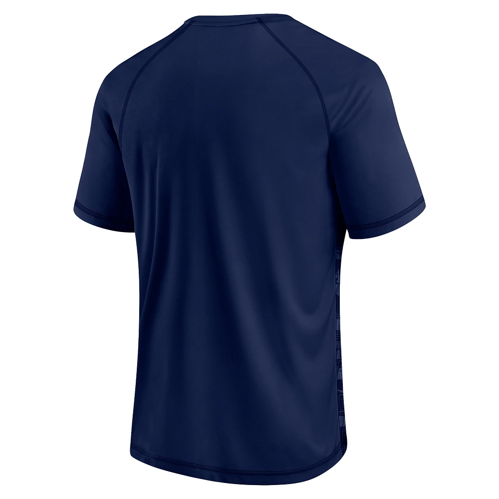Men's Fanatics Navy Dallas Cowboys Hail Mary Raglan T-Shirt