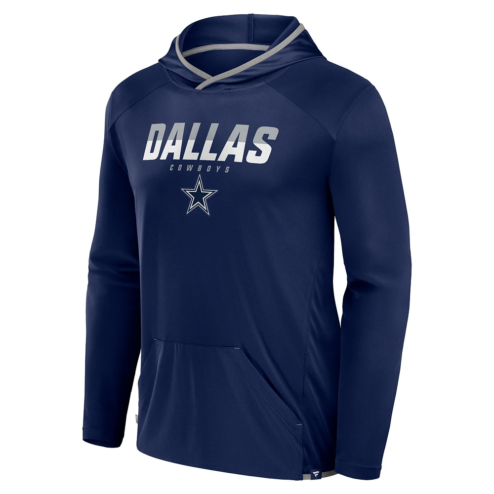 Men's Fanatics Navy Dallas Cowboys On Top Pullover Hoodie