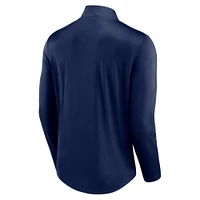 Men's Fanatics Navy Dallas Cowboys Quarterback Quarter-Zip Top