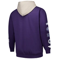 Men's Fanatics Purple Dallas Cowboys Big & Tall Patched Out Pullover Hoodie