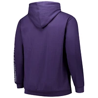 Men's Fanatics  Purple Dallas Cowboys Big & Tall Sleeve Hit Full-Zip Hoodie
