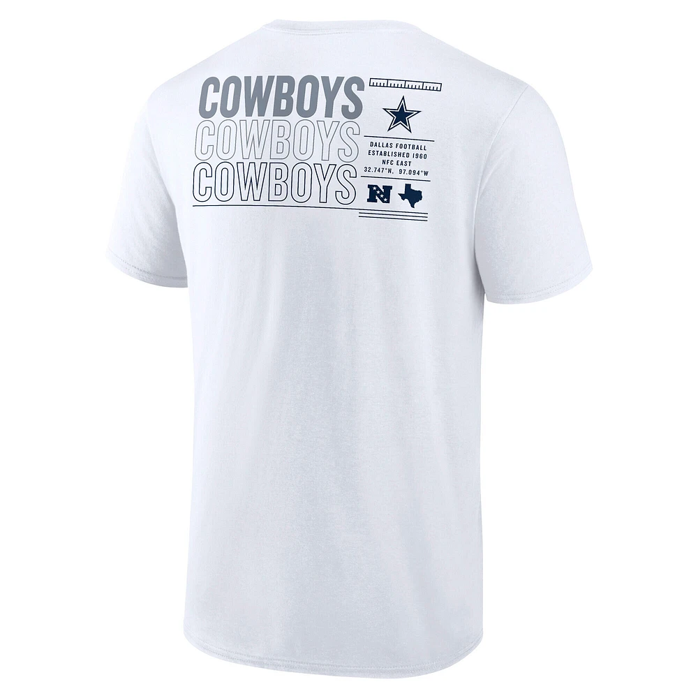 Men's Fanatics White Dallas Cowboys Repeat Stats T-Shirt