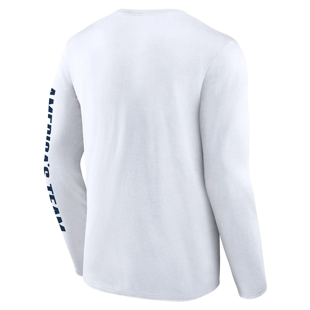 Men's Fanatics White Dallas Cowboys Vision Long Sleeve T-Shirt
