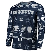 Men's FOCO Navy Dallas Cowboys Wordmark Ugly - Pajama Set