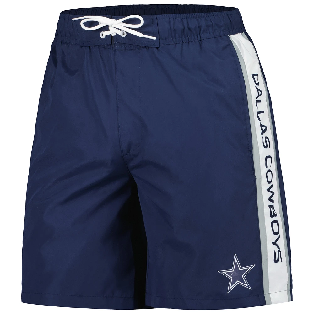 Men's G-III Extreme Navy Dallas Cowboys Streamline Volley Swim Shorts