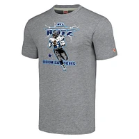 Men's Homage Deion Sanders Gray Dallas Cowboys NFL Blitz Retired Player Tri-Blend T-Shirt