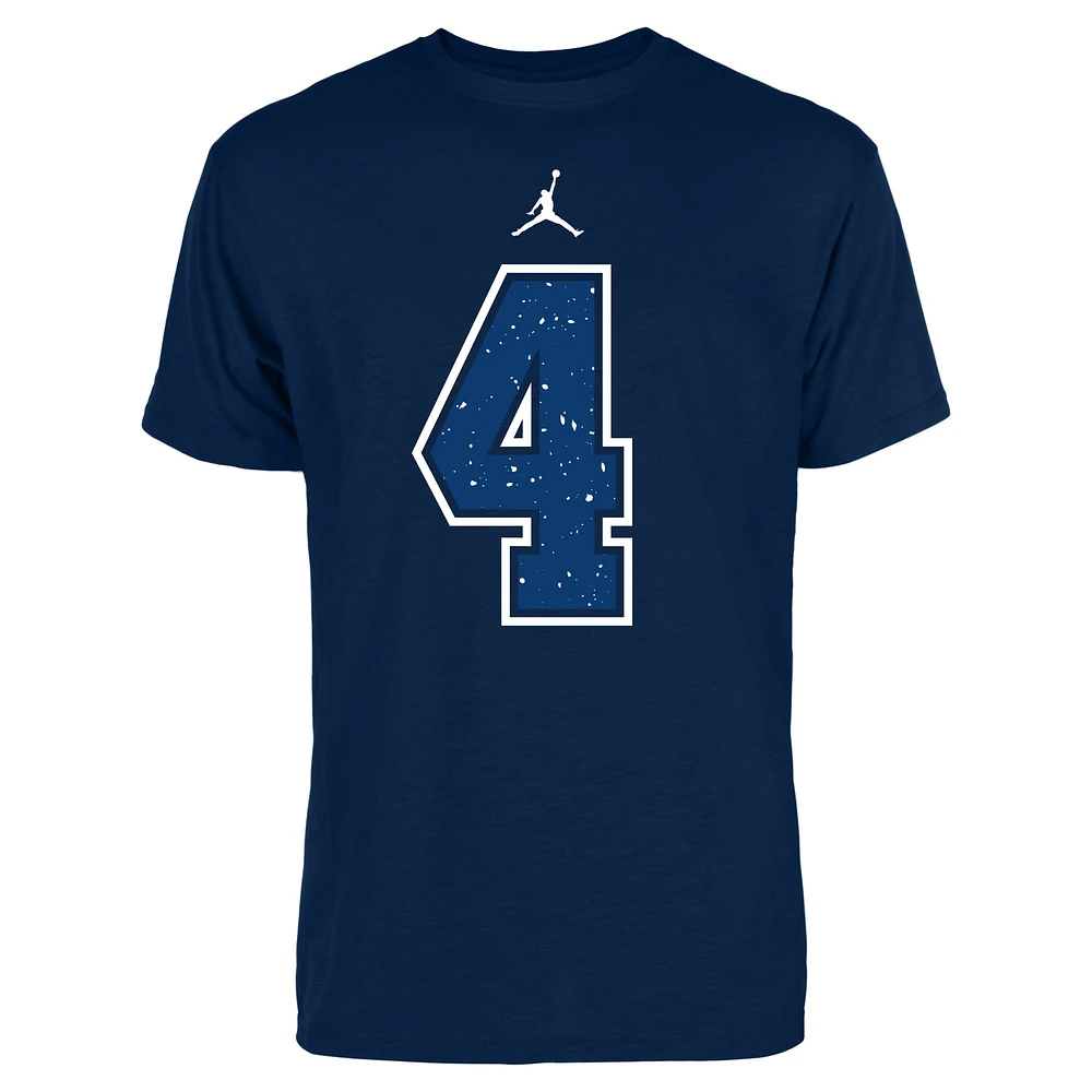 Men's Jordan Brand Dak Prescott Navy Dallas Cowboys Name & Number T-Shirt