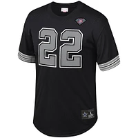 Men's Mitchell & Ness Emmitt Smith Black Dallas Cowboys Retired Player Name Number Mesh Top