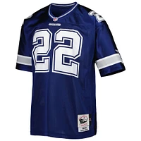 Maillot de joueur retraité authentique Throwback Mitchell & Ness Emmitt Smith Navy Dallas Cowboys pour hommes