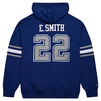 Men's Mitchell & Ness Emmitt Smith Navy Dallas Cowboys Retired Player Name Number Pullover Hoodie