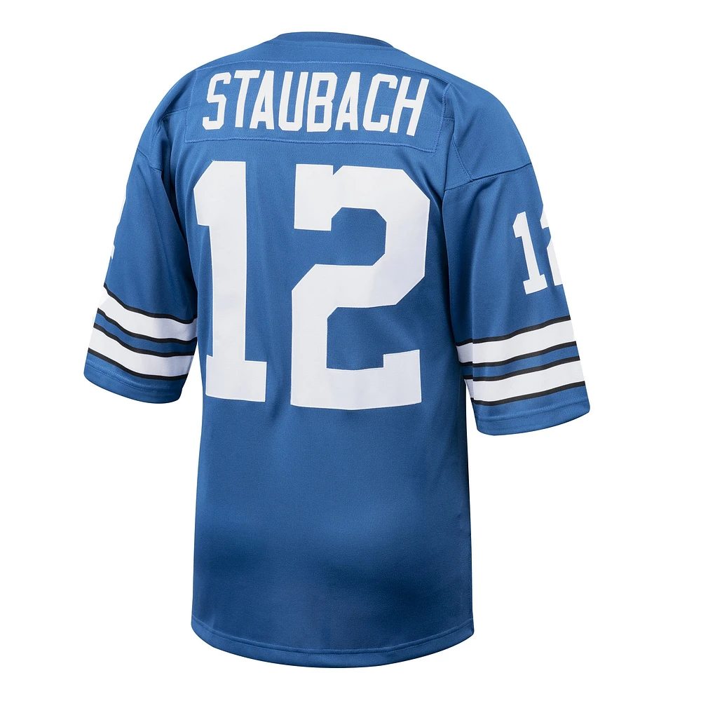 Maillot de joueur retraité authentique Mitchell & Ness Roger Staubach Royal Dallas Cowboys 1971 pour hommes