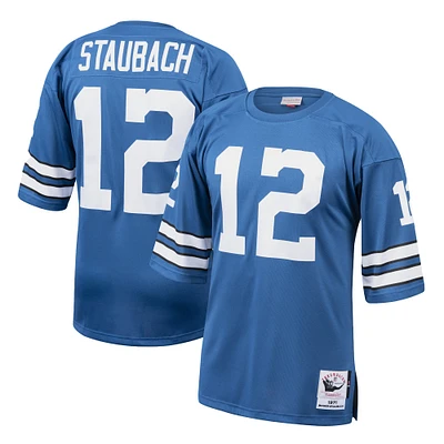 Maillot de joueur retraité authentique Mitchell & Ness Roger Staubach Royal Dallas Cowboys 1971 pour hommes
