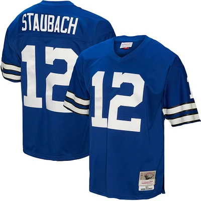 Maillot réplique Mitchell & Ness Roger Staubach Royal Dallas Cowboys Legacy pour hommes