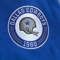 Men's Mitchell & Ness Royal Dallas Cowboys All Over 2.0 Pullover Sweatshirt