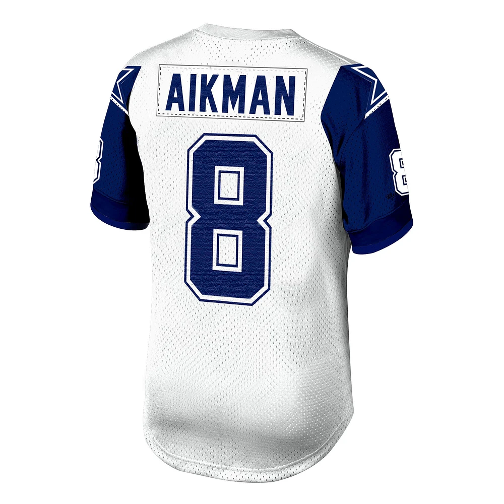 Men's Mitchell & Ness Troy Aikman White Dallas Cowboys 1994 Authentic Throwback Retired Player Jersey