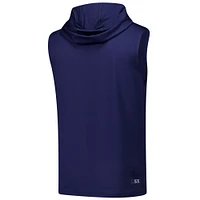 Sweat à capuche sans manches MSX by Michael Strahan bleu marine Dallas Cowboys Action pour homme