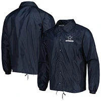 Veste coupe-vent à boutons-pression classiques Dunbrooke Dallas Cowboys pour homme bleu marine
