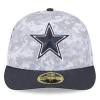 Men's New Era Arctic Camo/Graphite Dallas Cowboys 2024 Salute To Service Low Profile 59FIFTY Fitted Hat