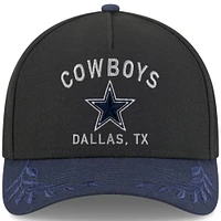 Men's New Era Black/Navy Dallas Cowboys 2025 NFL Draft 39THIRTY Flex Hat